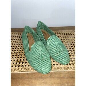 Artemis Design Co X Susan Tucker Woven Loafers Green Size 7‎